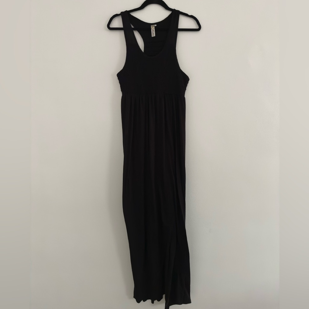 Feathers‎ Black Halter Maxi Sundress